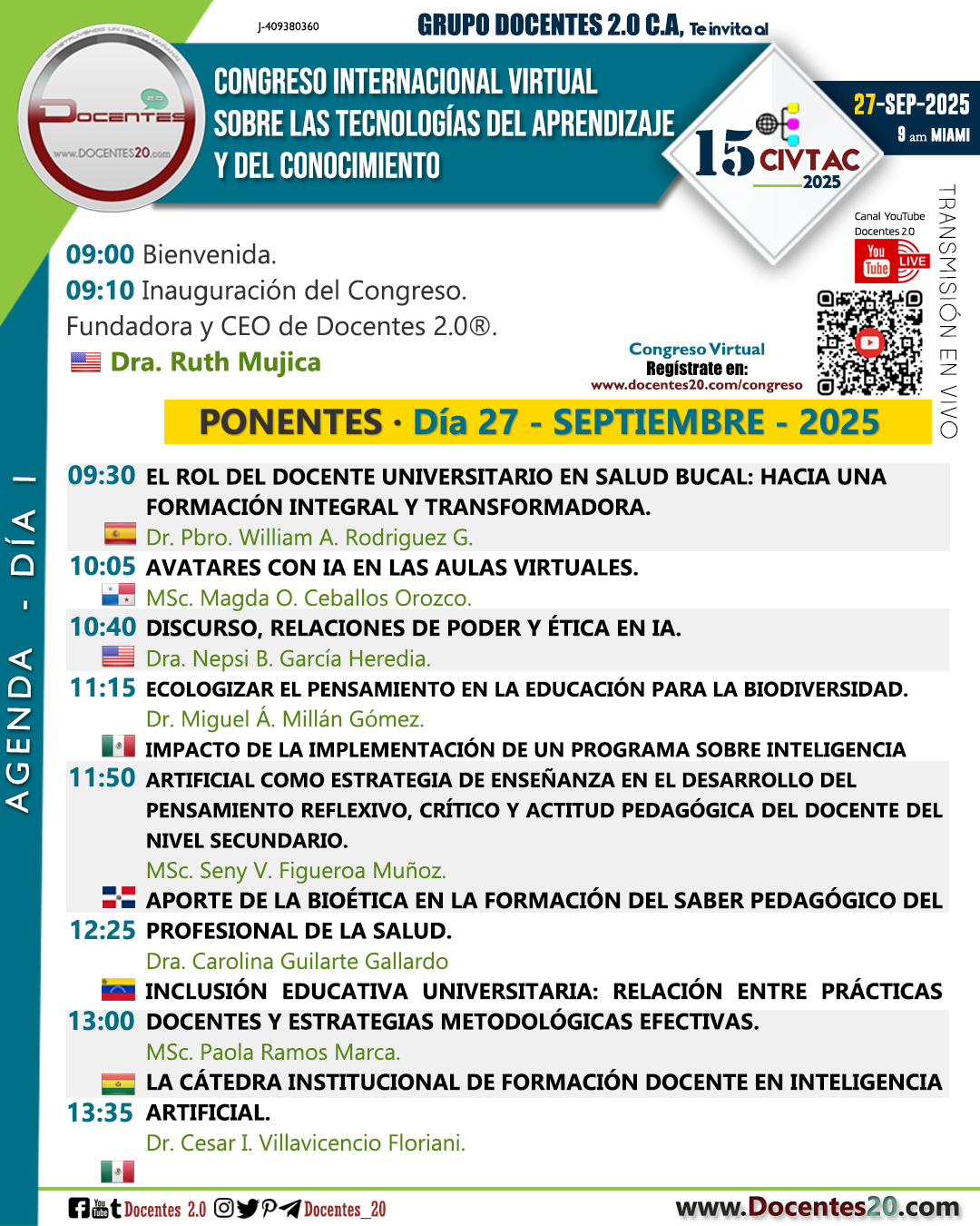 Agenda XV CIVTAC 2025