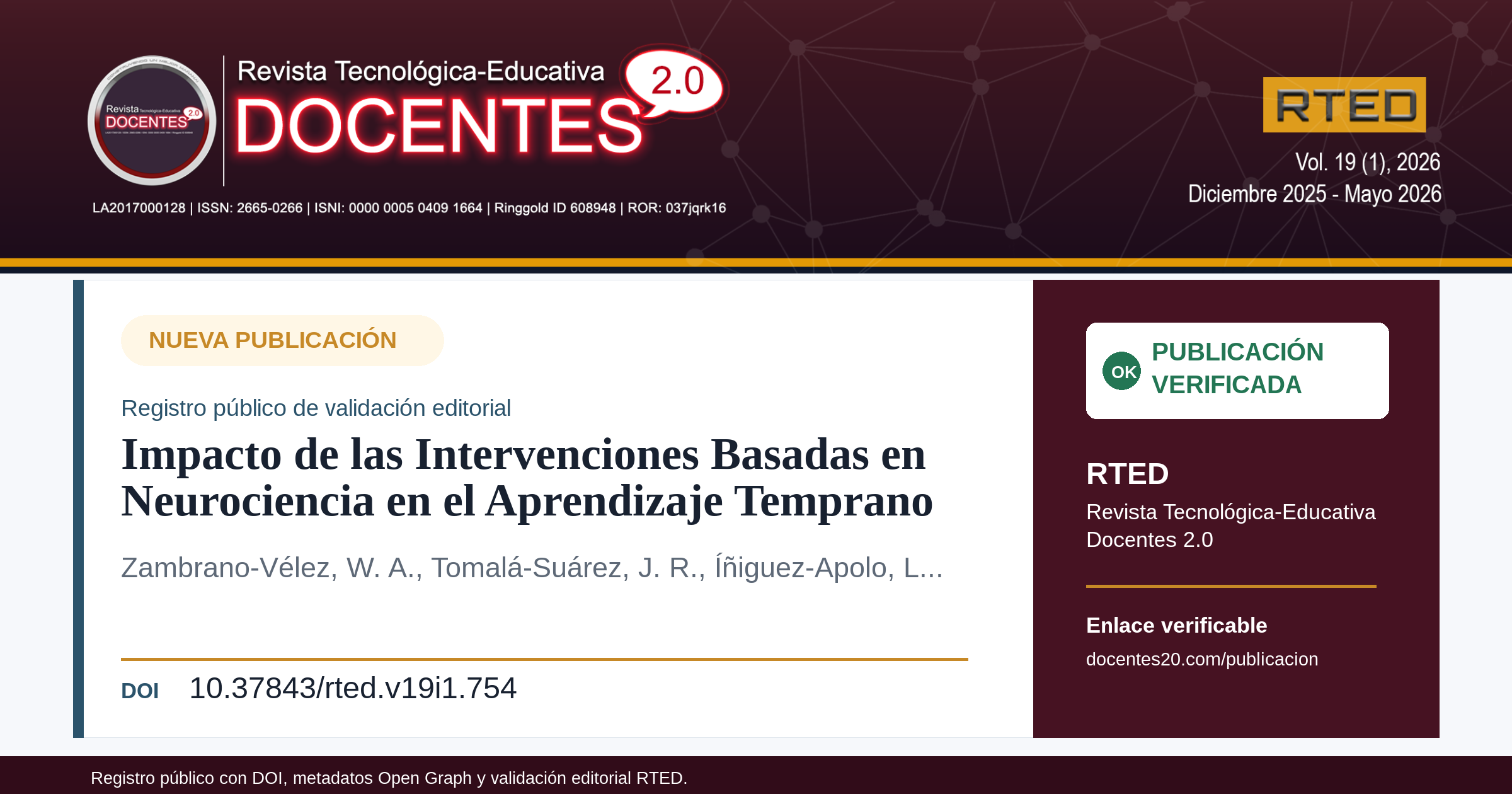 Imagen social de la publicación RTED