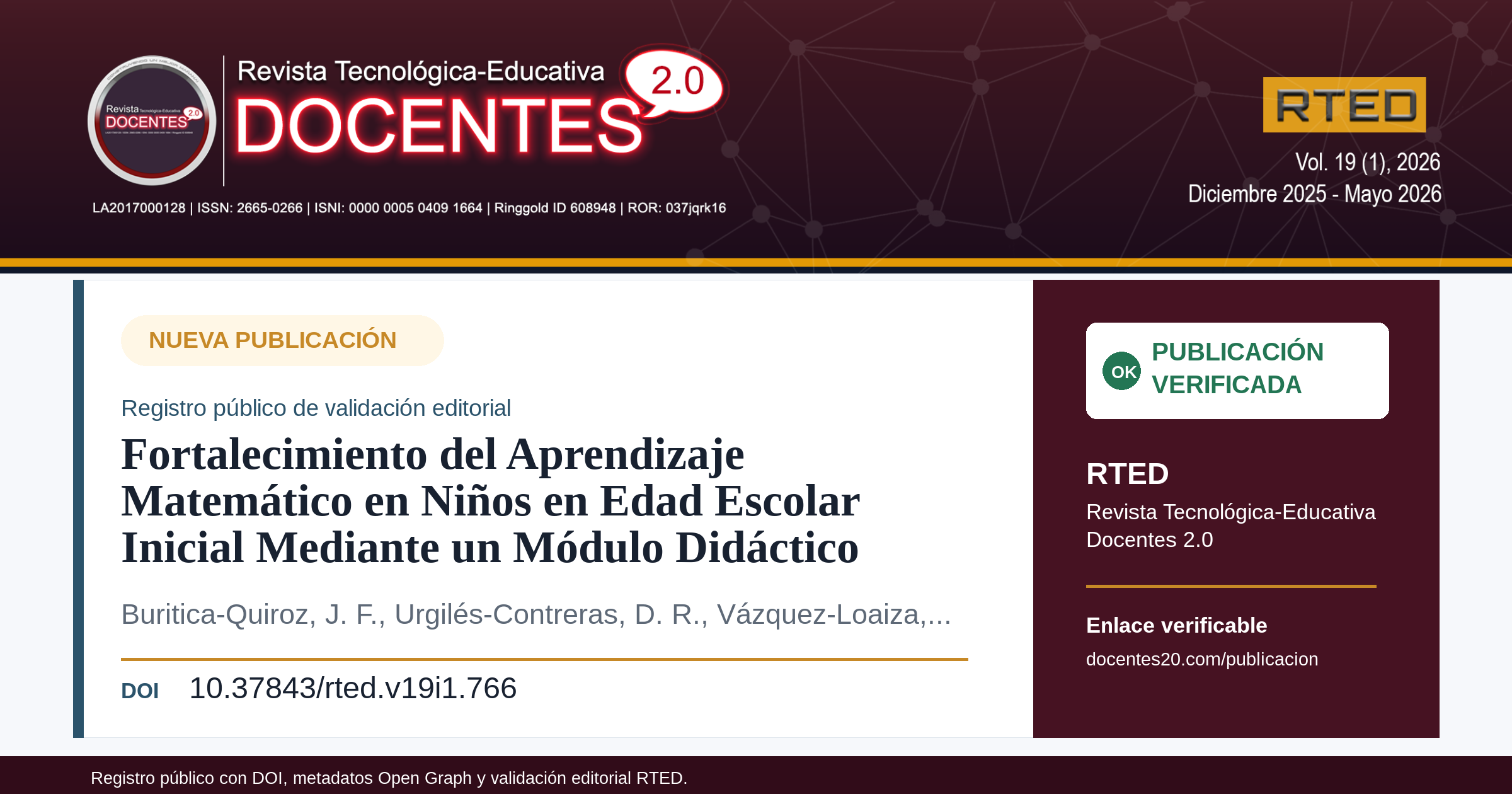 Imagen social de la publicación RTED