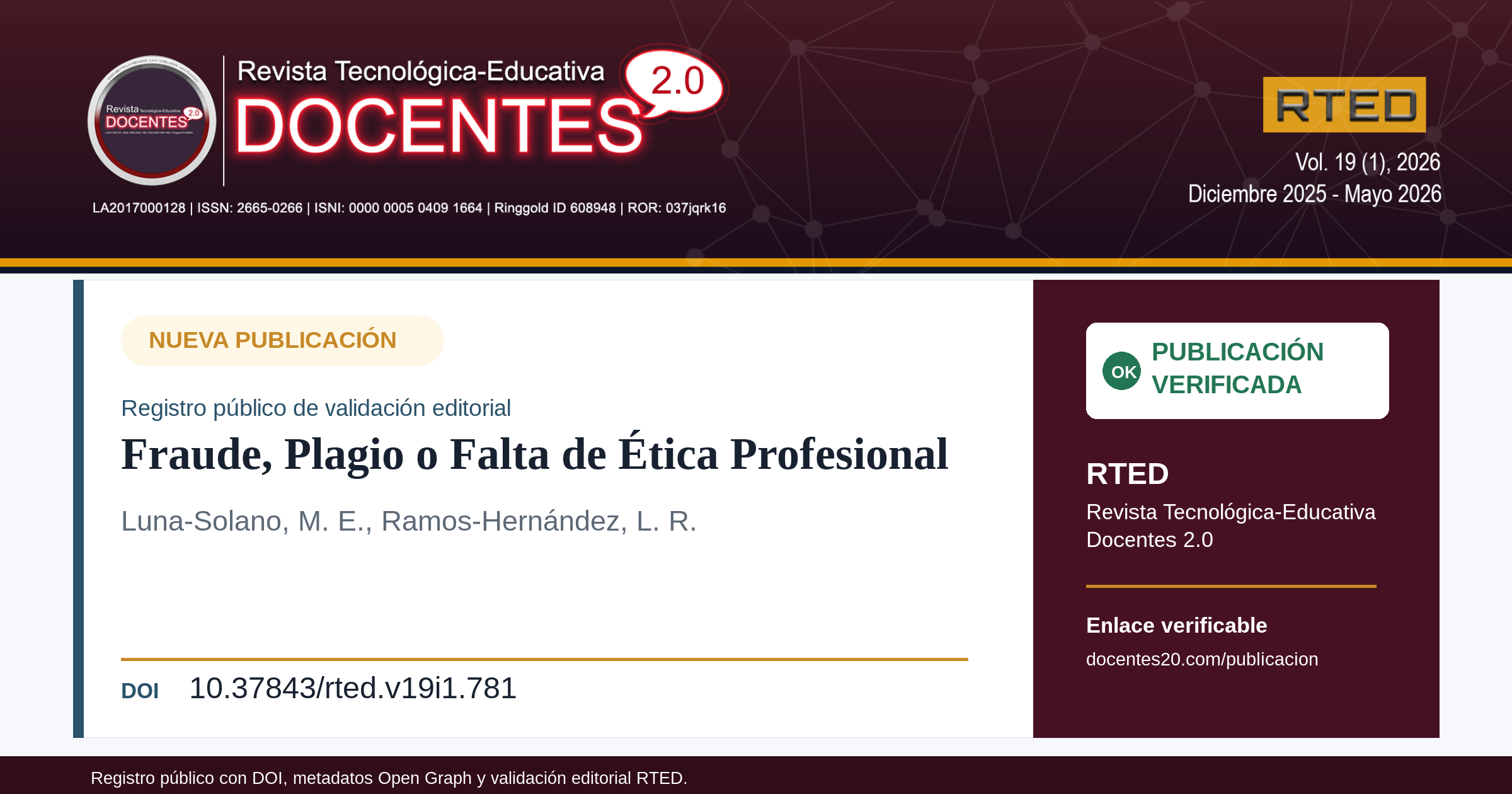 Imagen social de la publicación RTED