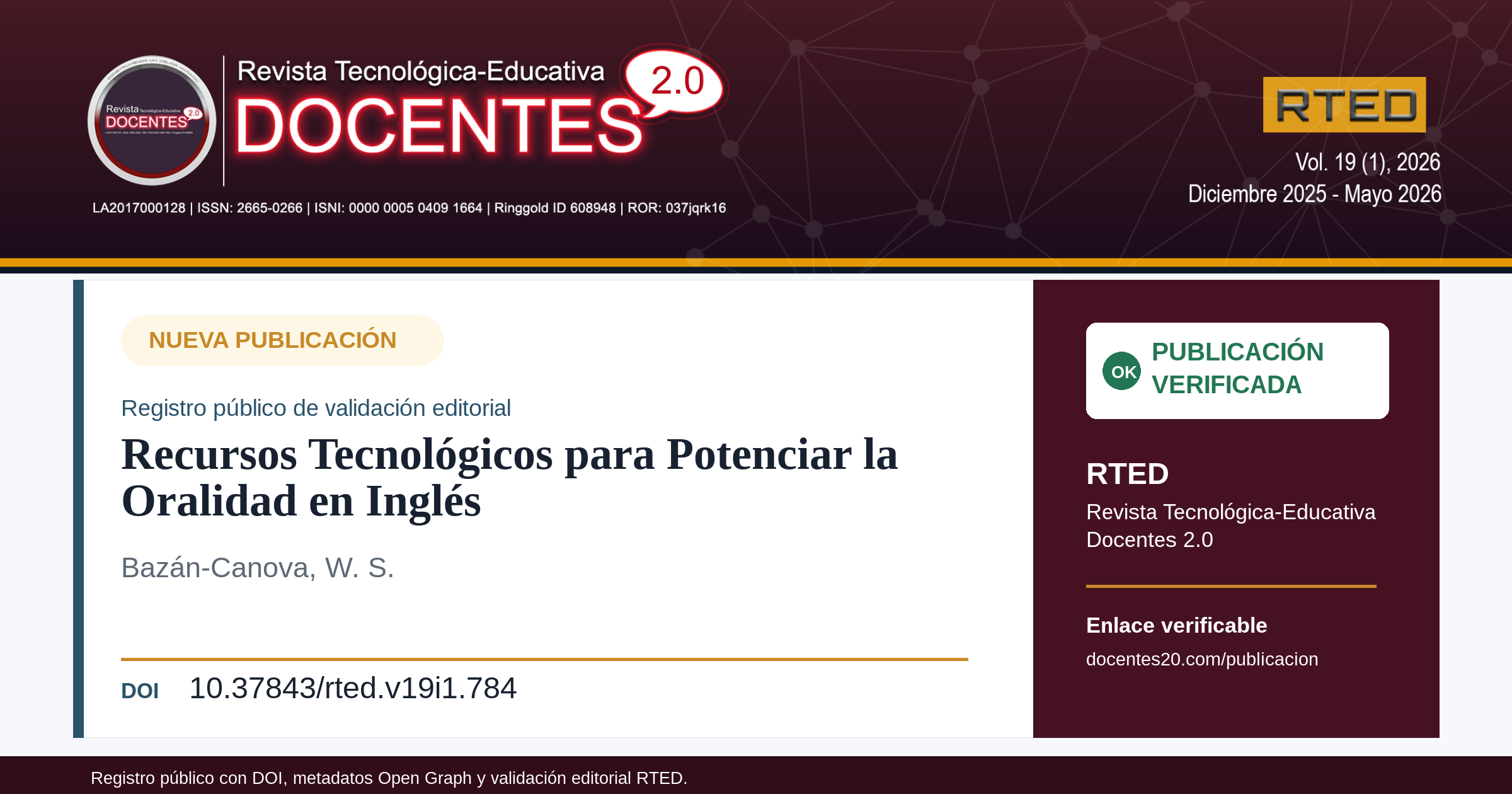 Imagen social de la publicación RTED
